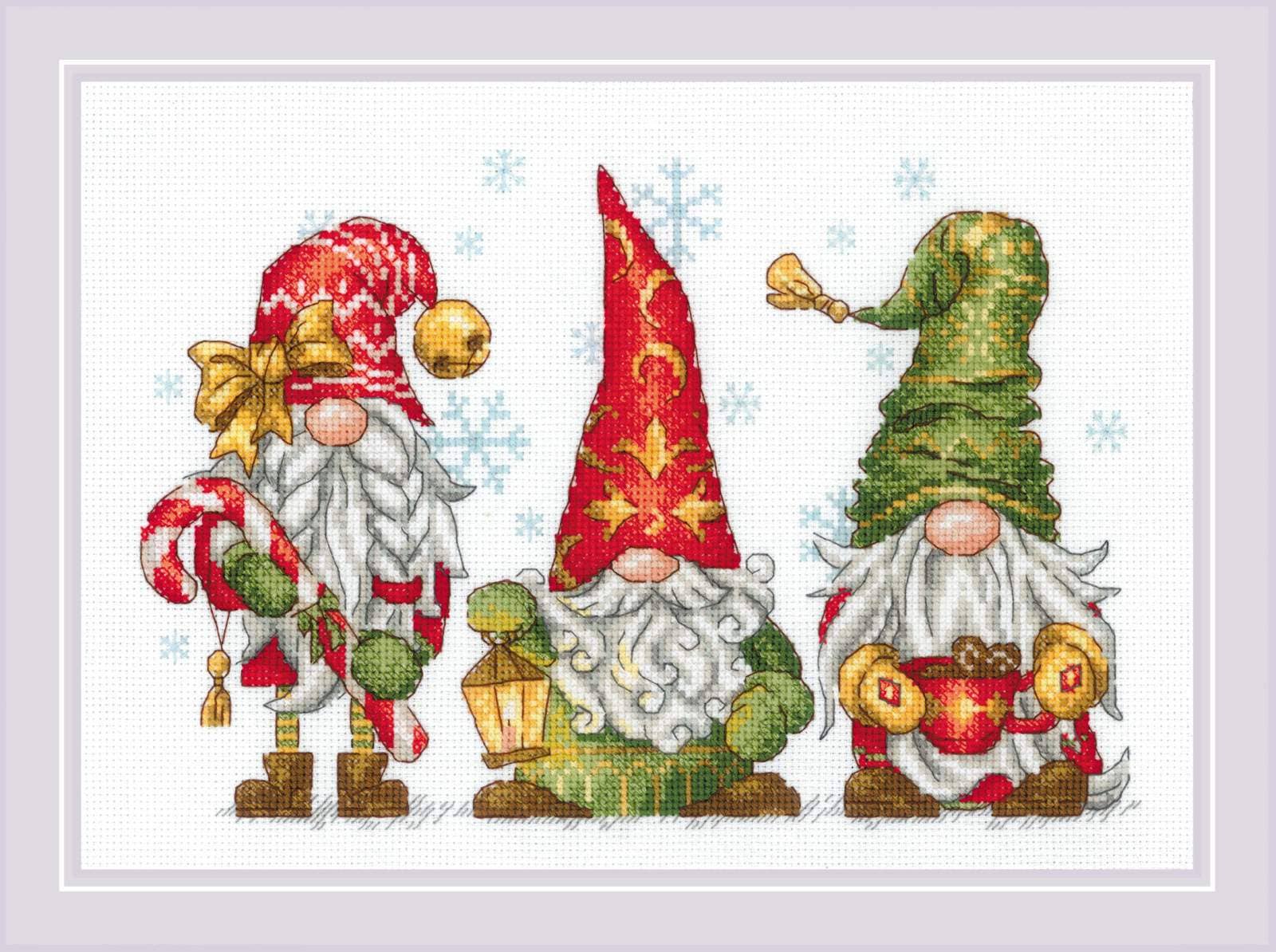 RIOLIS - Wholesale Embroidery/Cross Stitch Supplies - Cross Stitch Kit From Riolis 2234 Jolly Gnomes0