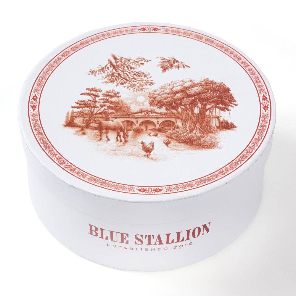 Blue Stallion Farm - Wholesale Serve Bowl - RED & WHITE GERTRUDE SALAD BOWLS SET OF 4 WITH GIFTBOX6