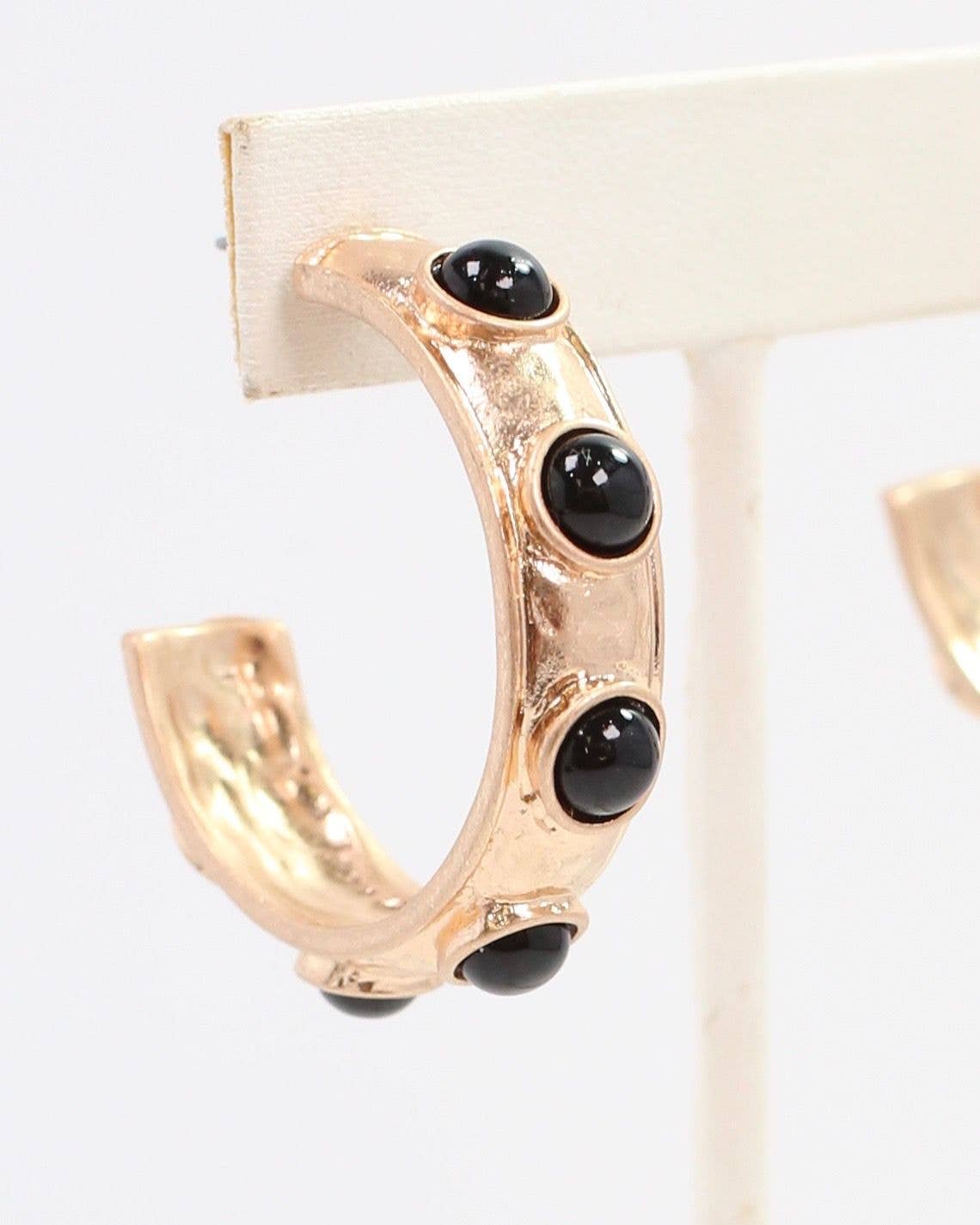 Caroline Hill - Vente Créoles - Frazee Hoop Noir3