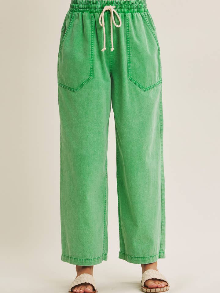 EVERYDAY COMFORT EFFORLESS STYLING MINERAL-WASHED PANTS for wholesale by in february