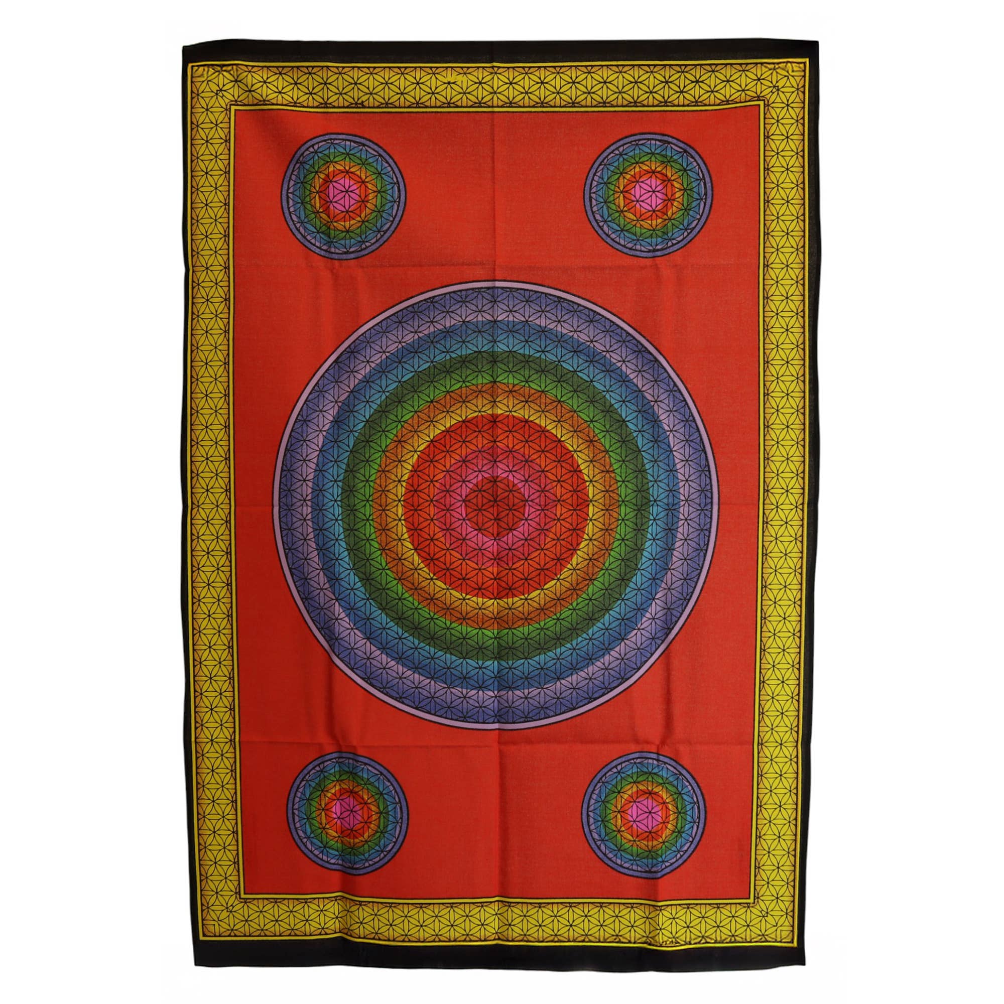 Ancient Wisdom - Wholesale Tapestry/Textile - Cotton Wall Art (70x110cm) - Five Flower of Life0