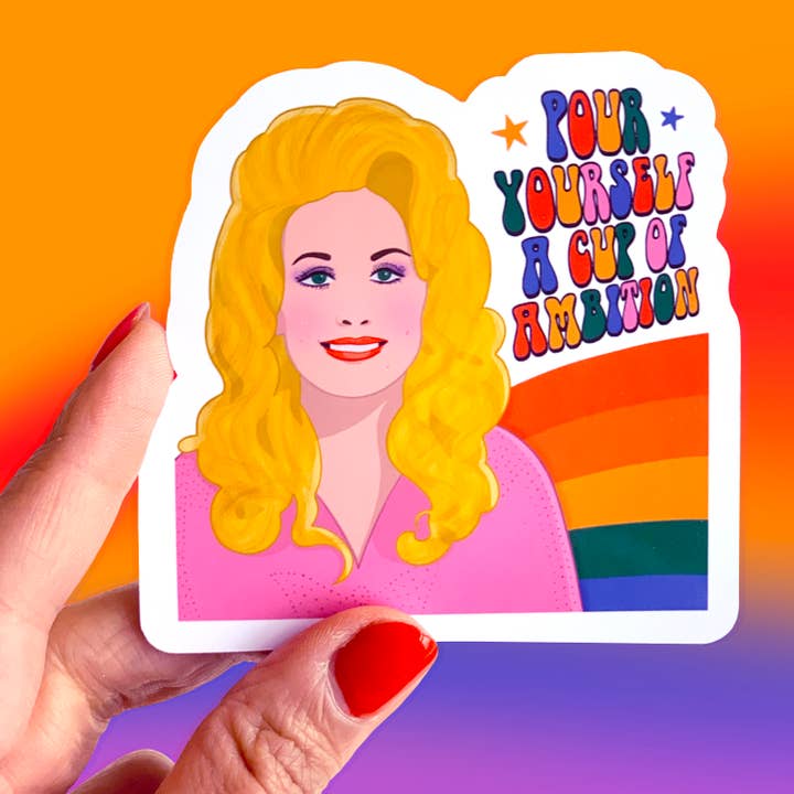 A Cup Of Ambition Vinyl Sticker for wholesale by Five15 Creative