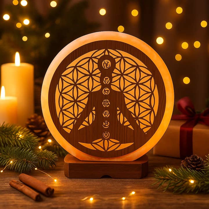 Himalayan Salt Lamp 7 Chakra 5 KG for wholesale by Green Tree