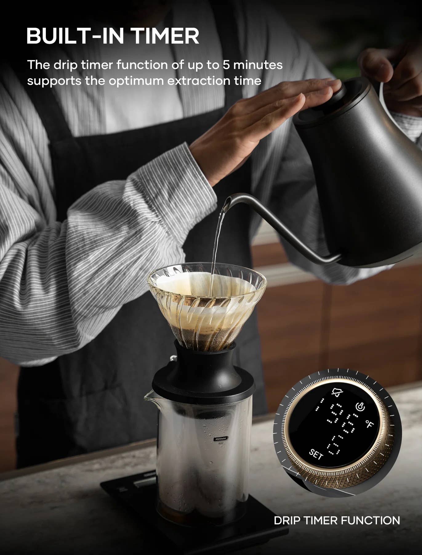 CAPTN Coffee - Vente Appareils électroménagers - Bouilloire à col de cygne Cocinare pour pour-over, 0,9 l3