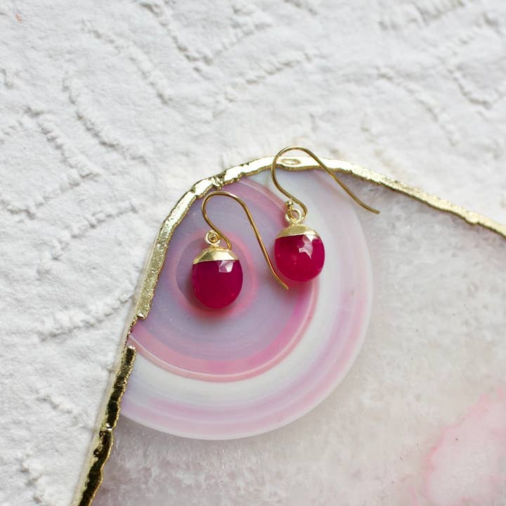 a.v. max – wholesale Dangle earrings – Semi Bud Drop Earrings