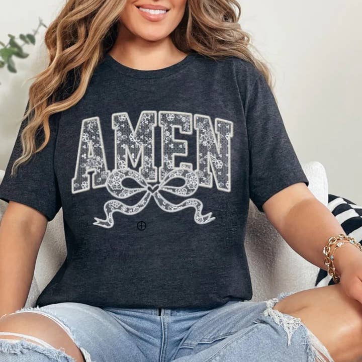 Amen DTF or Sublimation Transfer   for wholesale by Sweet and Sassy Tees