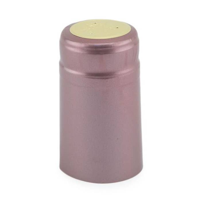 Shrink Cap Dusty Rose 100 per Pack (30.5 mm x 55 mm) for wholesale by ABC Crafted Series