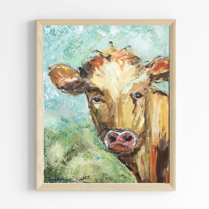 Moo Fine Art Print for wholesale by Susan Richards Art