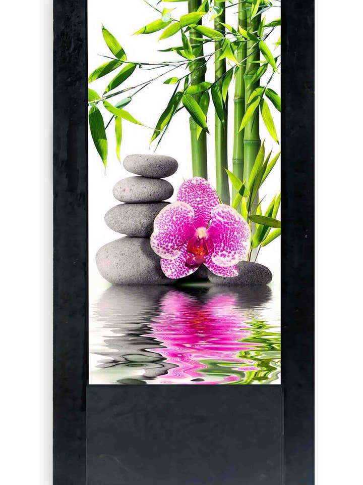 Lampe de table Noire orchidées pour la vente par DB GROUP SRL