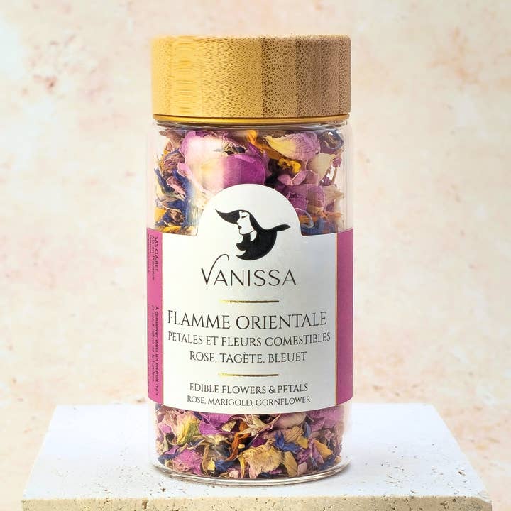 Vanissa - Wholesale Dried/Pressed Flowers - Oriental Flame - Edible Flower Petals