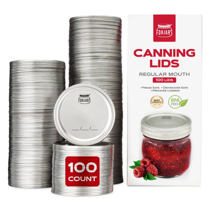FORJARS - Wholesale Kitchen Tool/Gadget - ForJars - 100 Regular Mouth Canning Lids