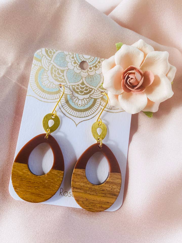 Boho træ øreringe 11 for engroshandel hos Autumn Rose Designs