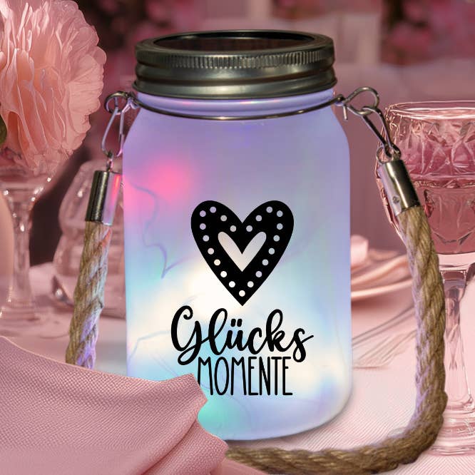 Romantische Solarlampe „Glücksmomente“ – Geschenkidee Liebe für den Großhandel von Emma's Summer