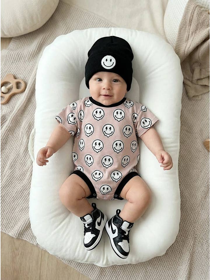 Lucky Panda Kids - Wholesale Bodysuit (Non-Footed) - Baby - Short Sleeve Baby Bubble Romper | Electric Drippy2