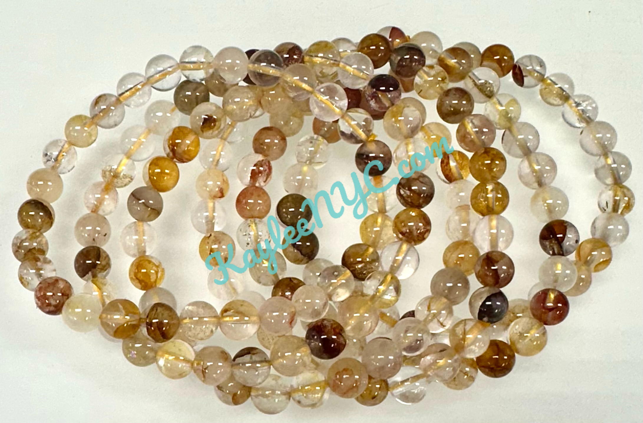 KayleeNYC - Wholesale Beaded Bracelet - Golden Healer 5.5-6mm Natural Crystal Healing Bracelet1