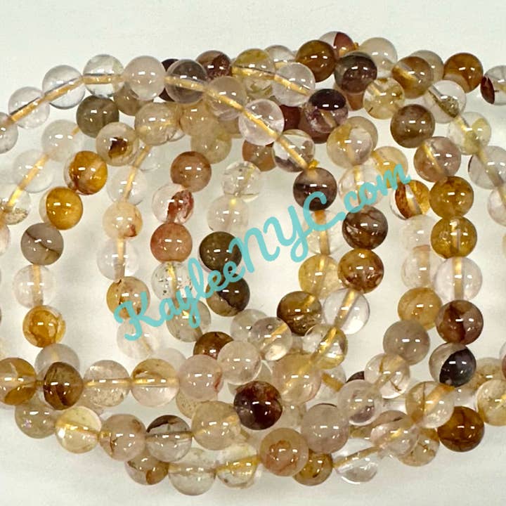 KayleeNYC - Wholesale Beaded Bracelet - Golden Healer 5.5-6mm Natural Crystal Healing Bracelet1