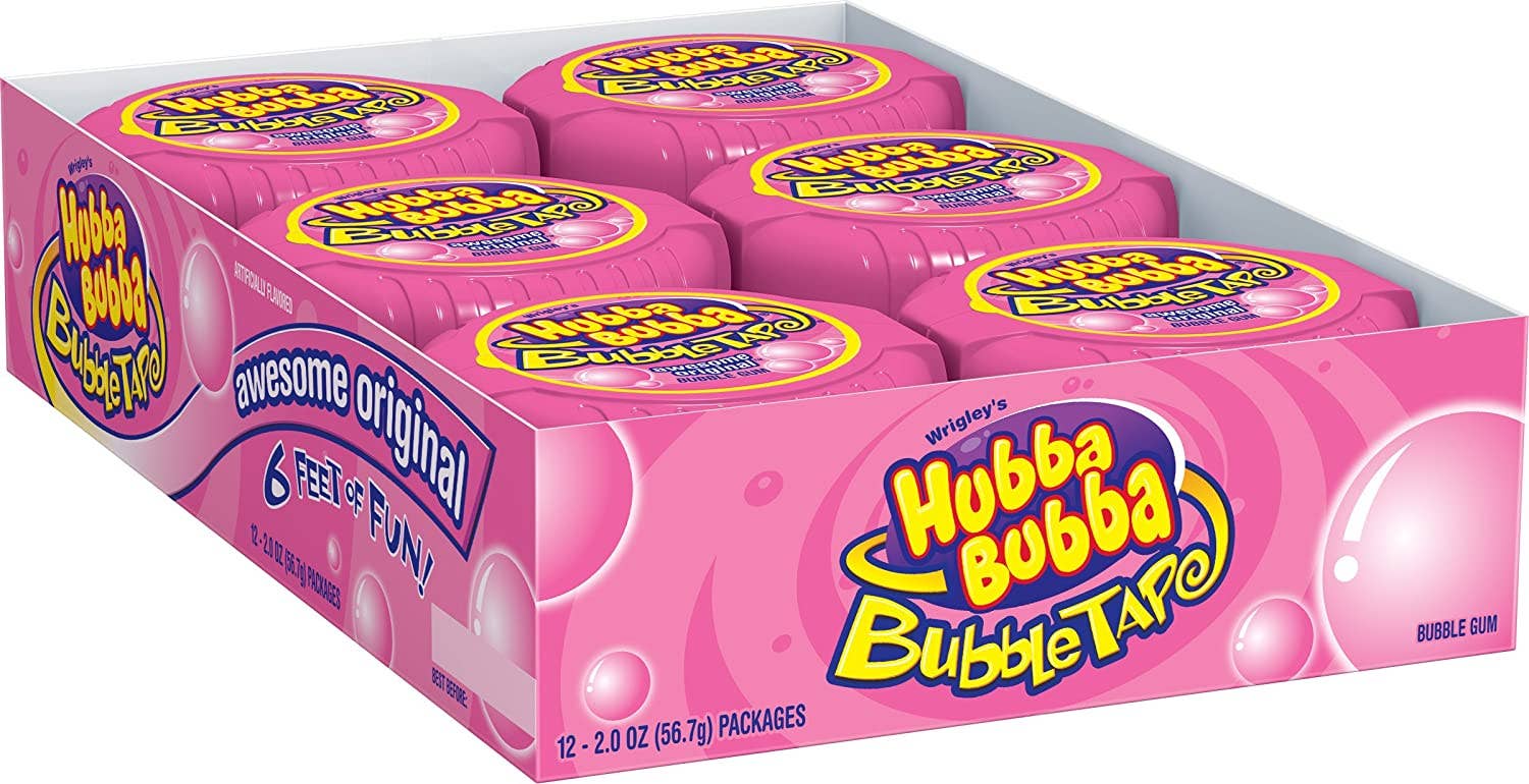 Shop The King - Wholesale Chewing Gum - Hubba Bubba Gum Tape Original 6 Per Box2
