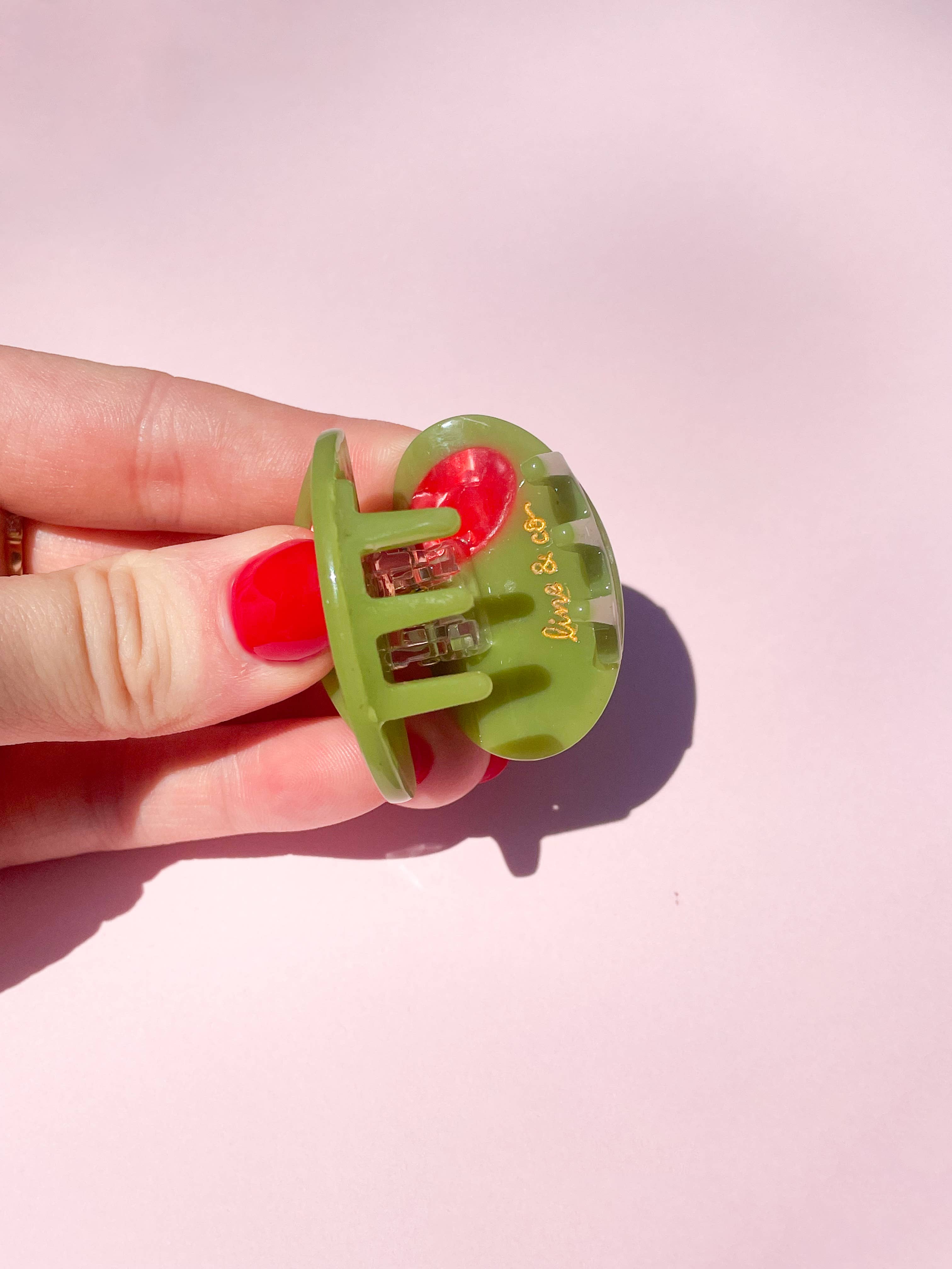 Line & Co - Wholesale Hair Clip - Women's - Olive Claw Clip // Cellulose Acetate 4