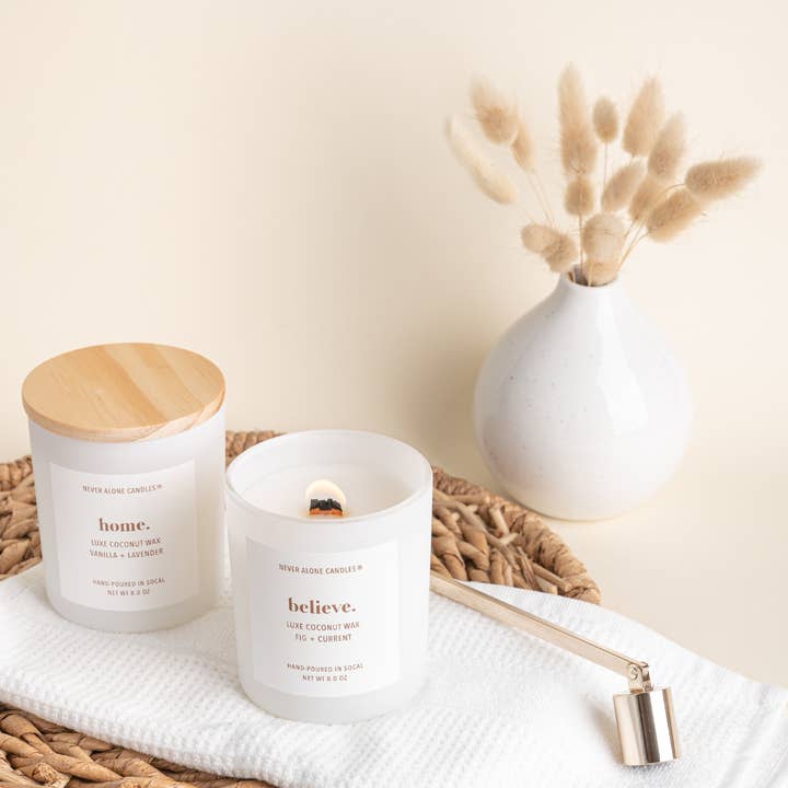 Never Alone Candles® - Wholesale Jar/Filled Candle - Fig + Currant Scented Candle3