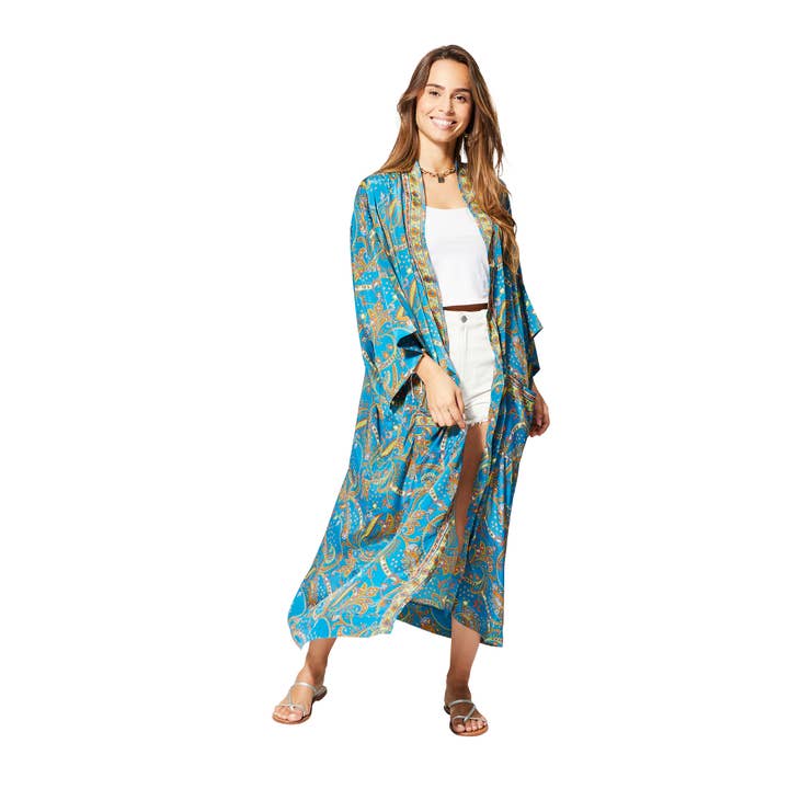 Aller Simplement - Wholesale Kimono - Women's - KIMONO SUMMER LONG 3/4 SLEEVES MCKIM0102A