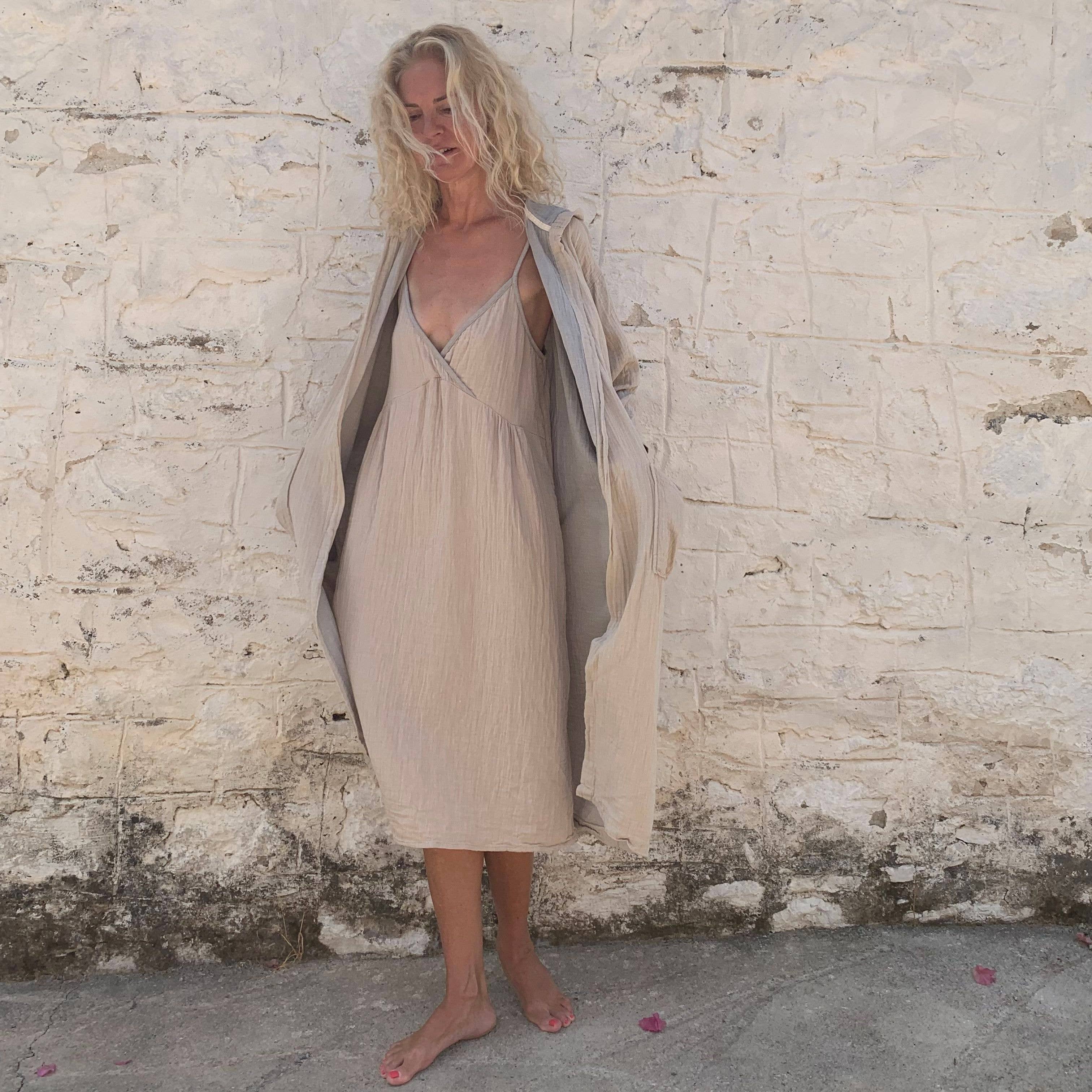 loom.ist – Robe - Mulher por atacado – Robe com Capuz de Musselina9