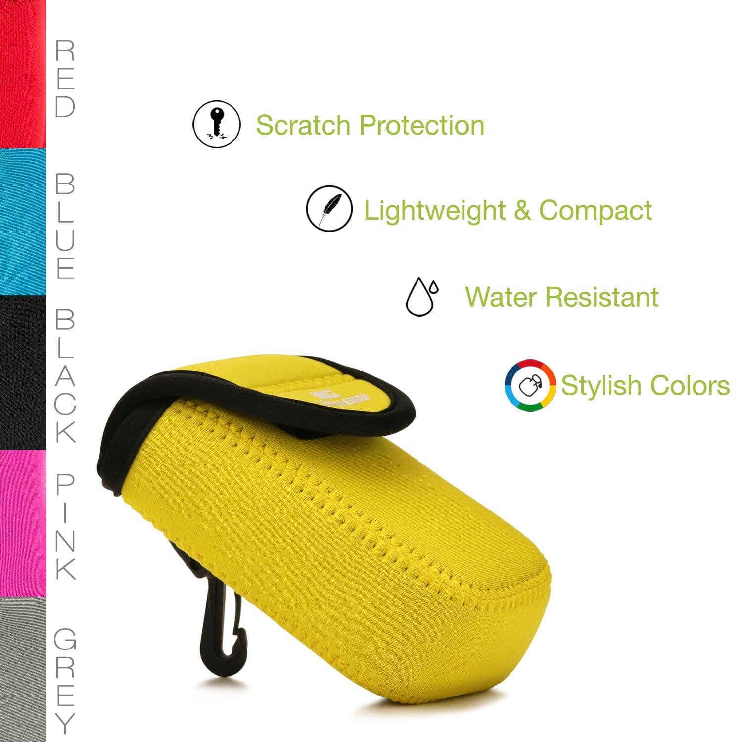 Londo - Venta al por mayor Maletín - Hombre - Funda de cámara ultra ligera de neopreno MegaGear Panasonic Lumix DC-ZS80, DC-ZS70, DMC-ZS60, DC-TZ95, DC-TZ90, DMC-TZ8016