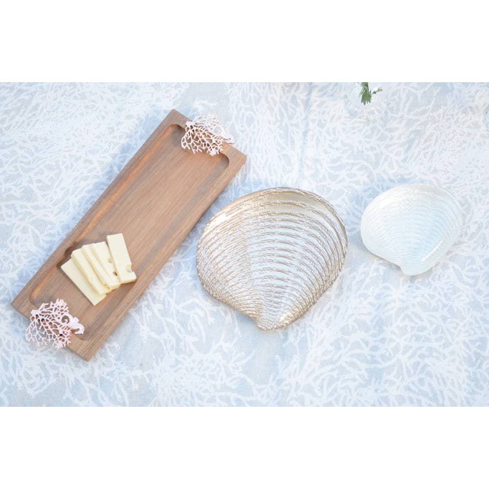 AULICA – wholesale Dekorativ tallrik/fat/skål – Gyllene snäckskål 21x19x2,5 cm1