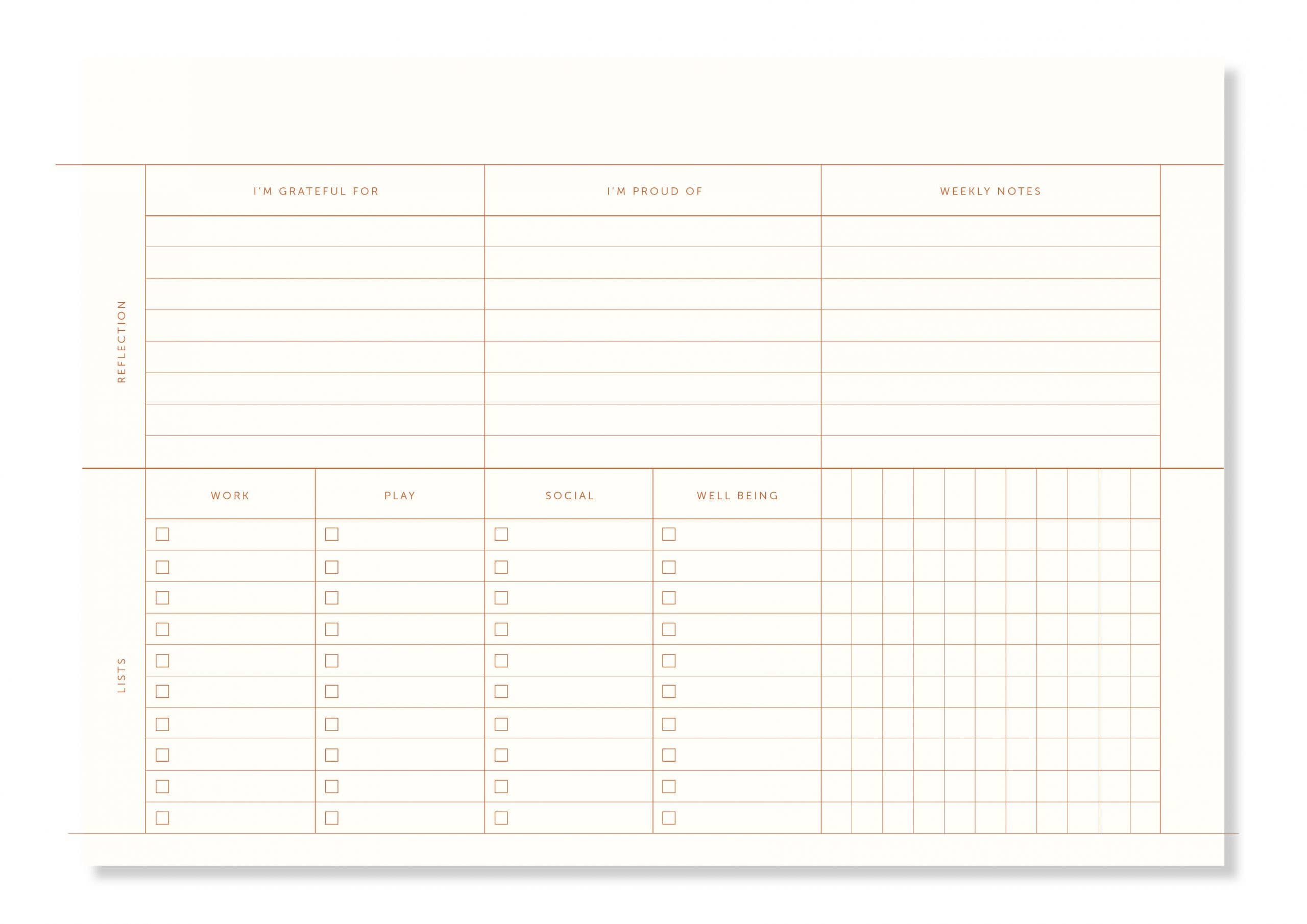 A-Journal Stationery - Wholesale Planner - A-Journal Deskplanner - Linen5