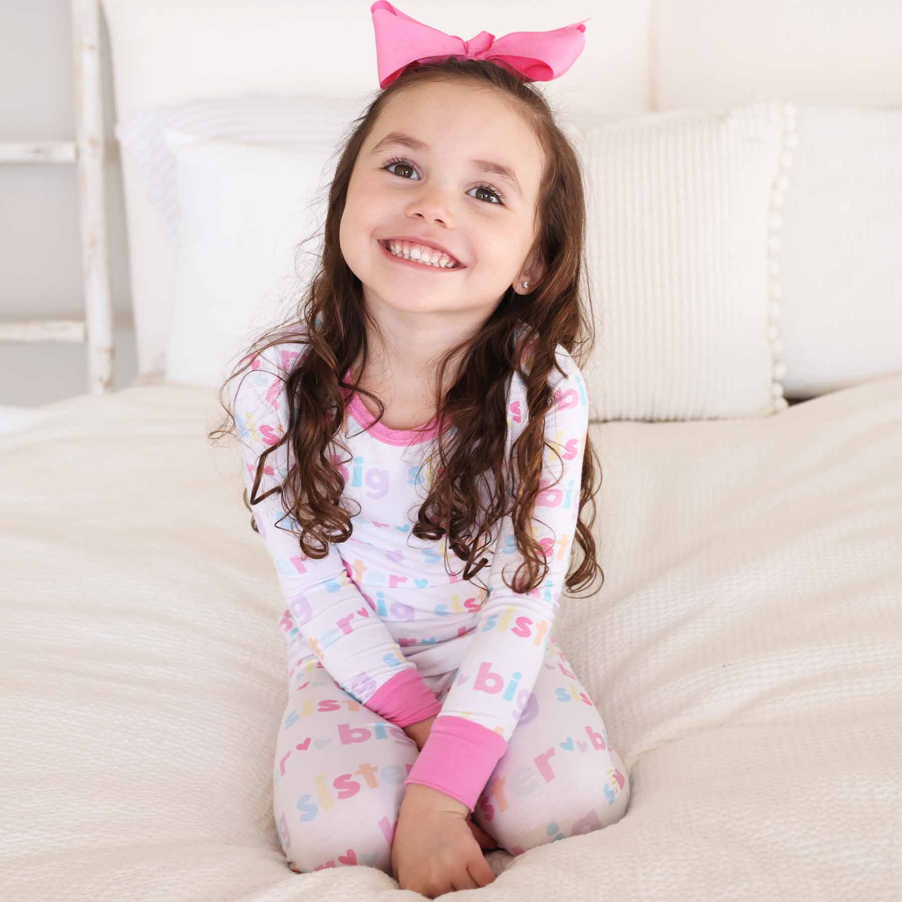 Caden Lane - Wholesale Sleepwear Set - Kids - Big Sister Two Piece Pajama Set2