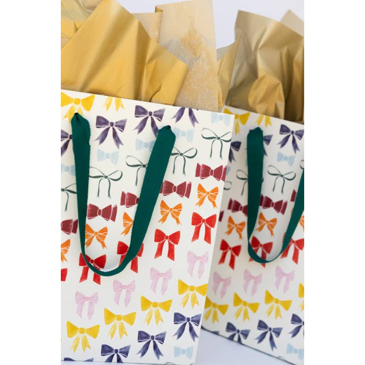 Adelfi - Wholesale Gift Bag - Rainbow Bows Small Gift Bag