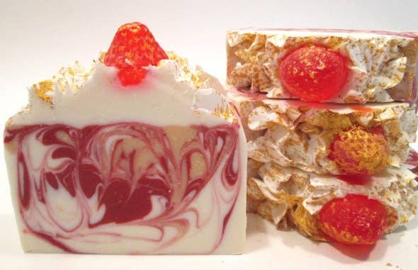 Glow Body and Soul - Wholesale Bar Soap - Champagne and Strawberries Soap Handmade Cold Process Vegan Soap1