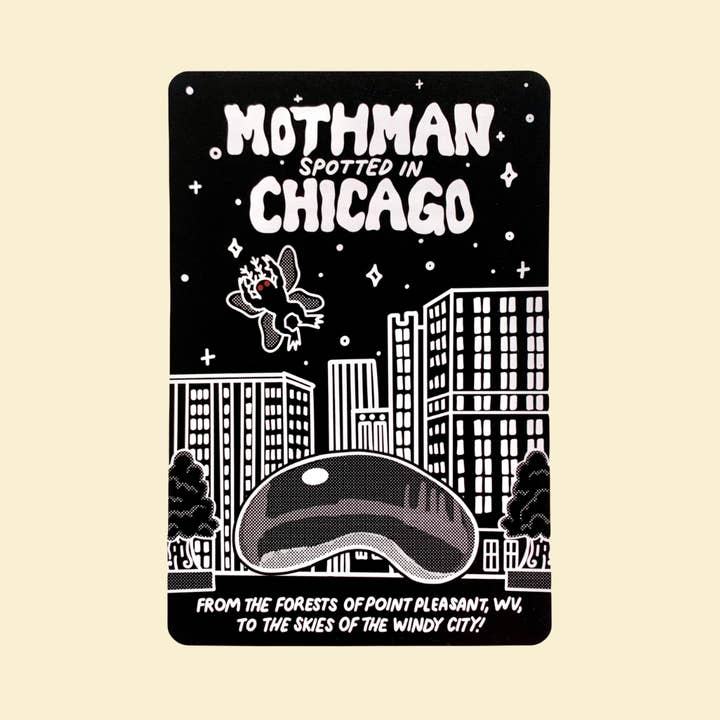 I Felt It Too - Wholesale Postcard - Mothman Spotted in Chicago Postcard