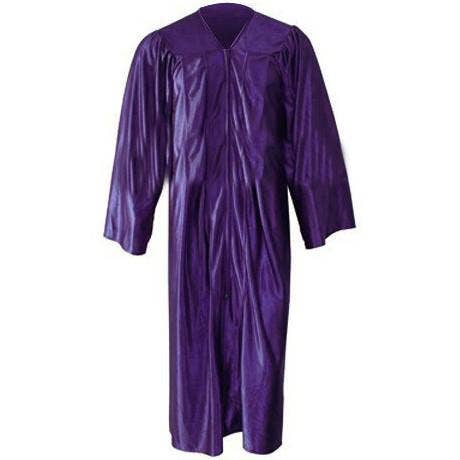 Abito da coro viola lucido per la vendita all'ingrosso da parte di Cap and Gown Direct