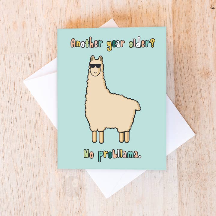 No Probllama | Tarjeta de cumpleaños para venta al por mayor de Good on Paper
