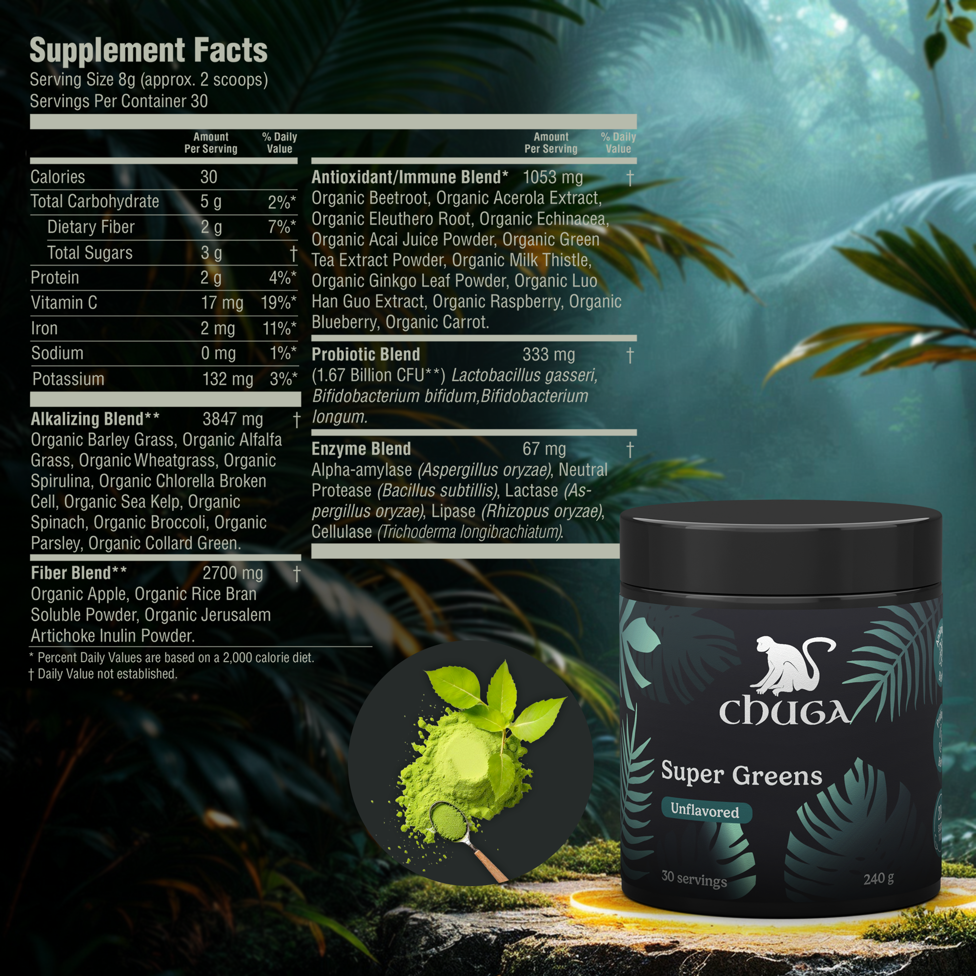 Chuga Shilajit - Wholesale Protein/Superfood Powder - Super Greens2