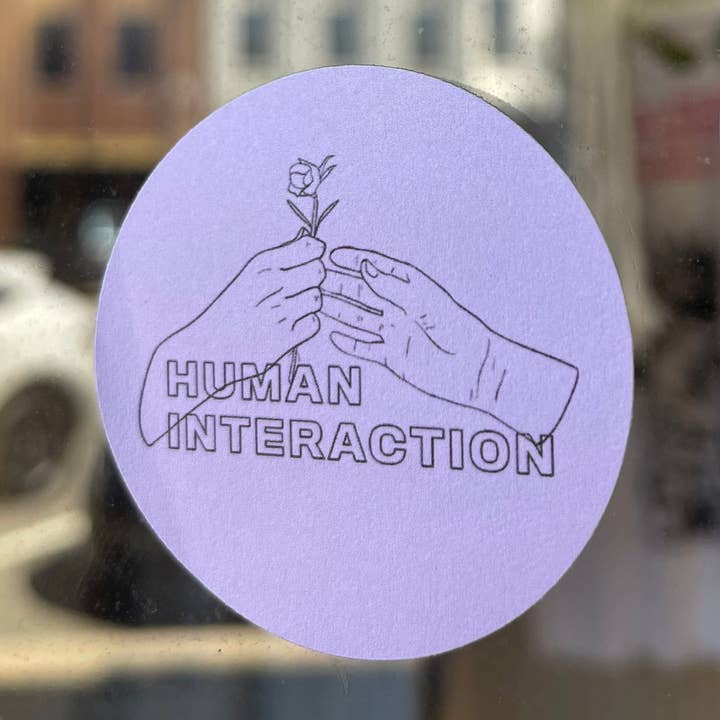 Human Interaction - Pink Flowers Sticker for wholesale by human interaction