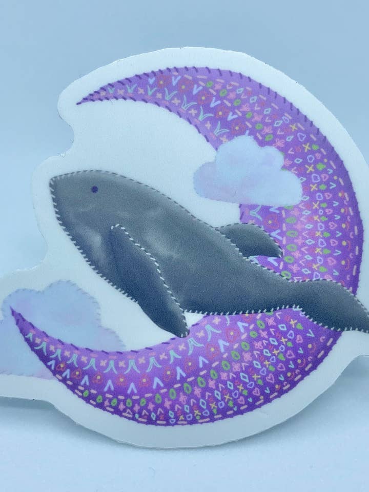 Adhesivo bordado ballena para venta al por mayor de Golden Grove Paper