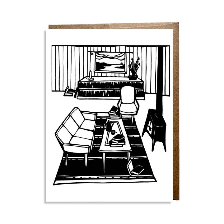 Carte "Près du Feu" pour la vente par Anna Brones