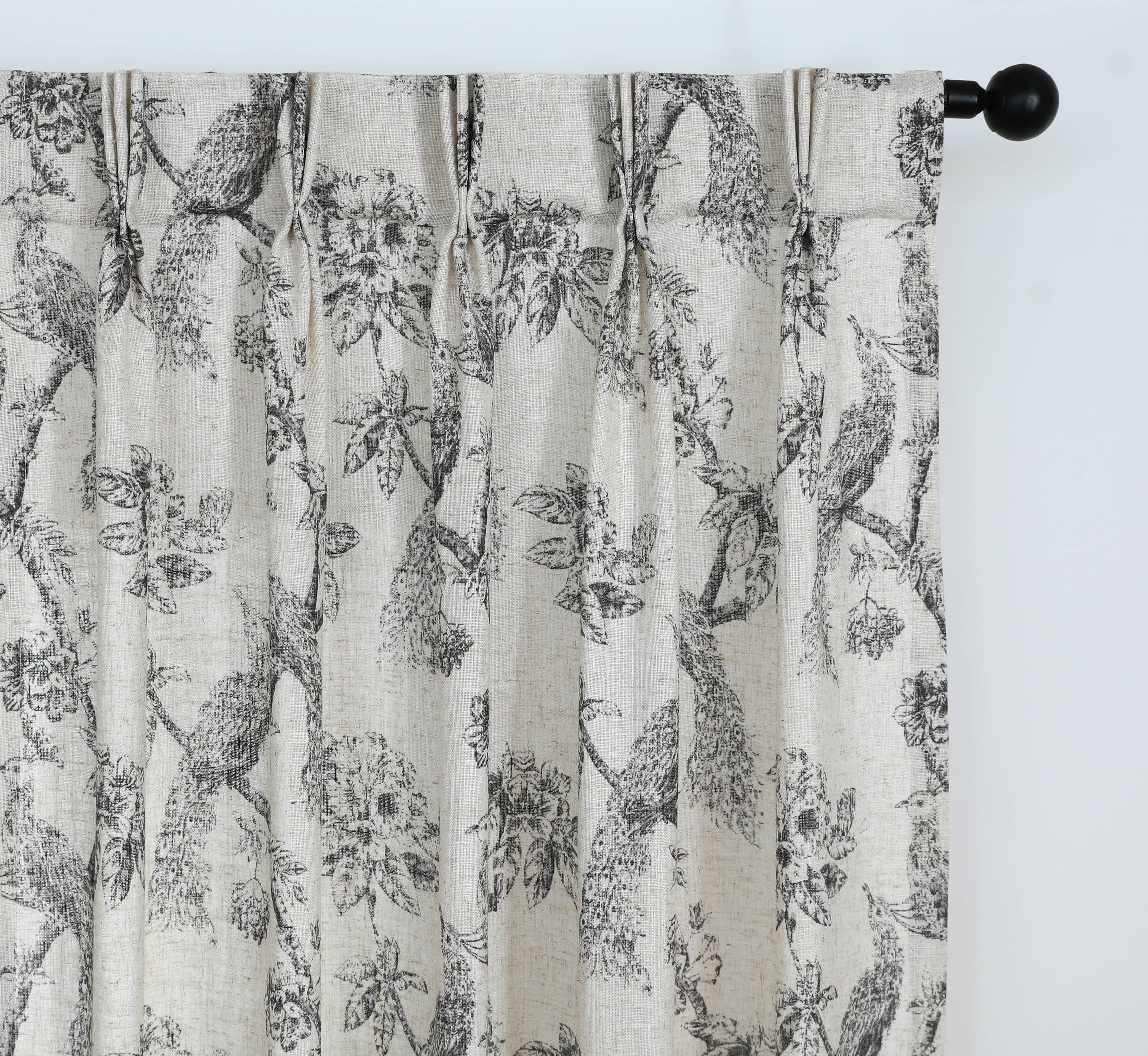 Shadisfy - Wholesale Drape - Peacock Pinch Pleated with Back Tabs Curtain Pair6