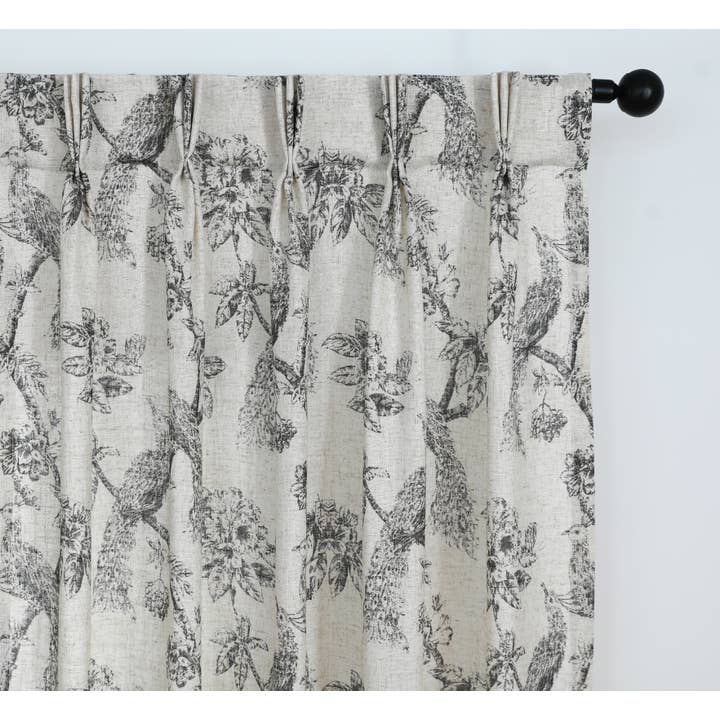 Shadisfy - Wholesale Drape - Peacock Pinch Pleated with Back Tabs Curtain Pair6