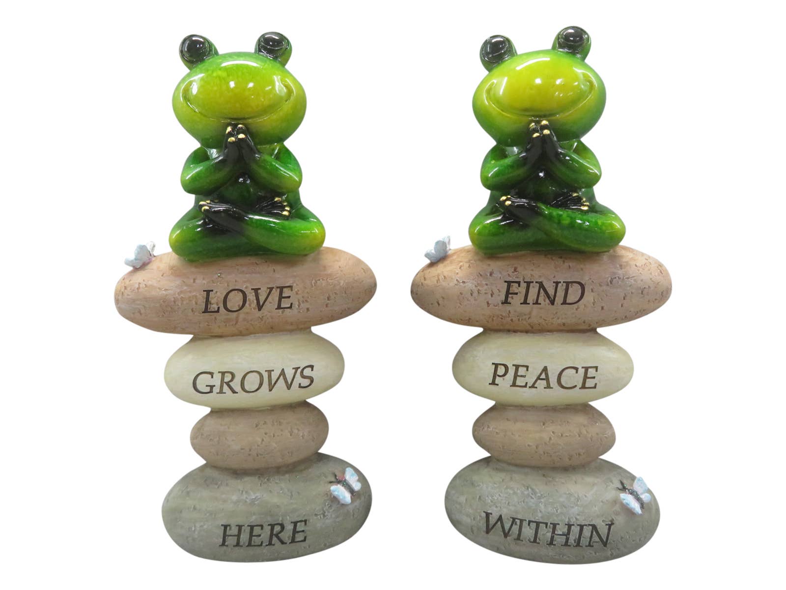 Cubby House by Malmar - Vente Décorations de table - Grenouille de 20 cm sur un cairn inspirant 2 Assstd0