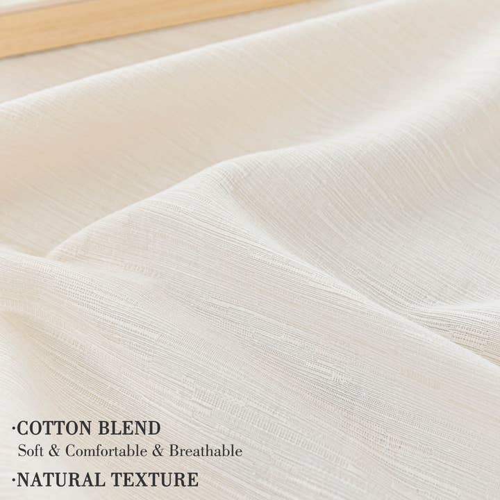 Awesome Home - Wholesale Curtain - Cotton Blend Light Filtering Back Tab Curtains (2 Panels)13