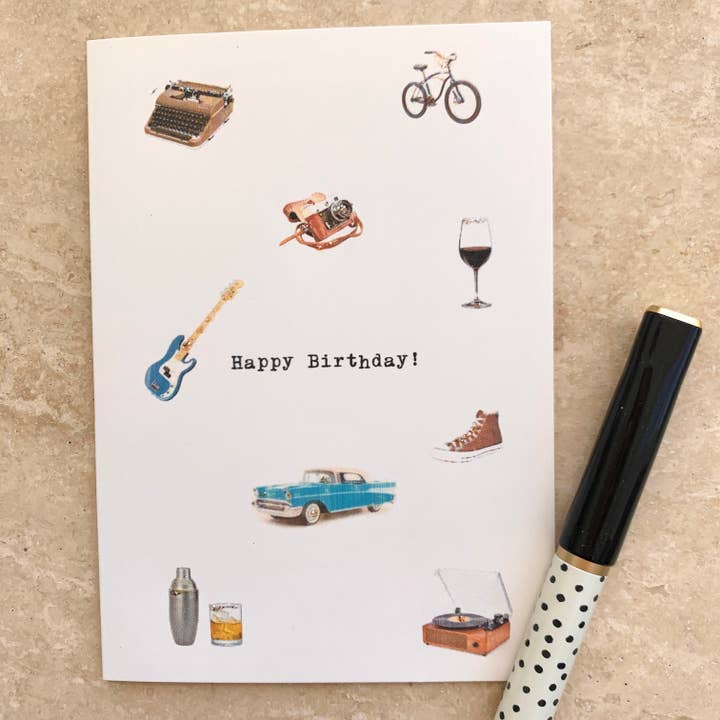 Paperlove Boutique - Wholesale Birthday Card - Happy Birthday! one for the guys!
