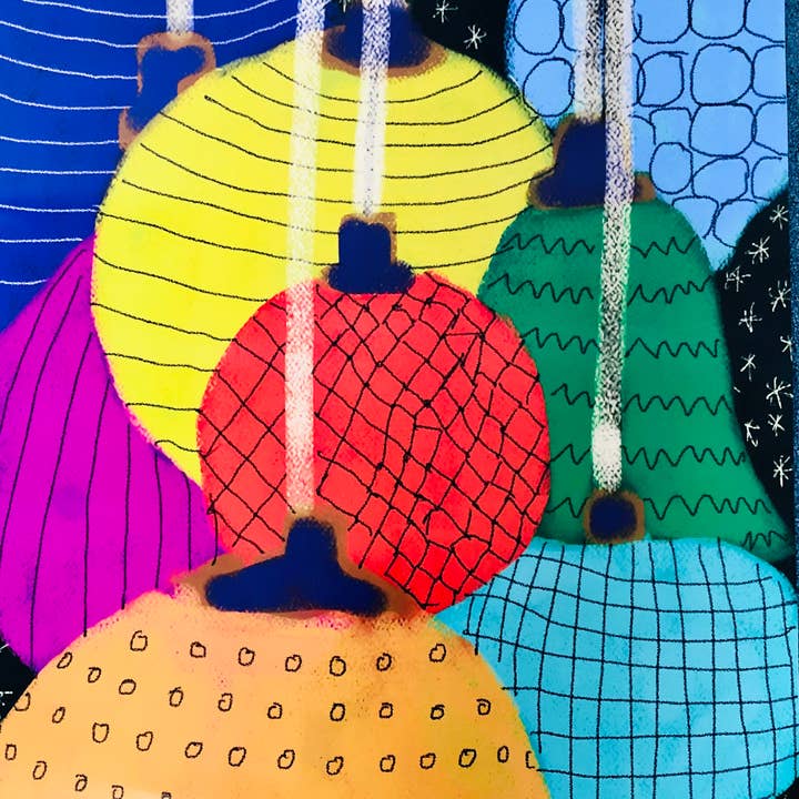 Papel de embrulho com enfeites de Natal por atacado de superjujupress