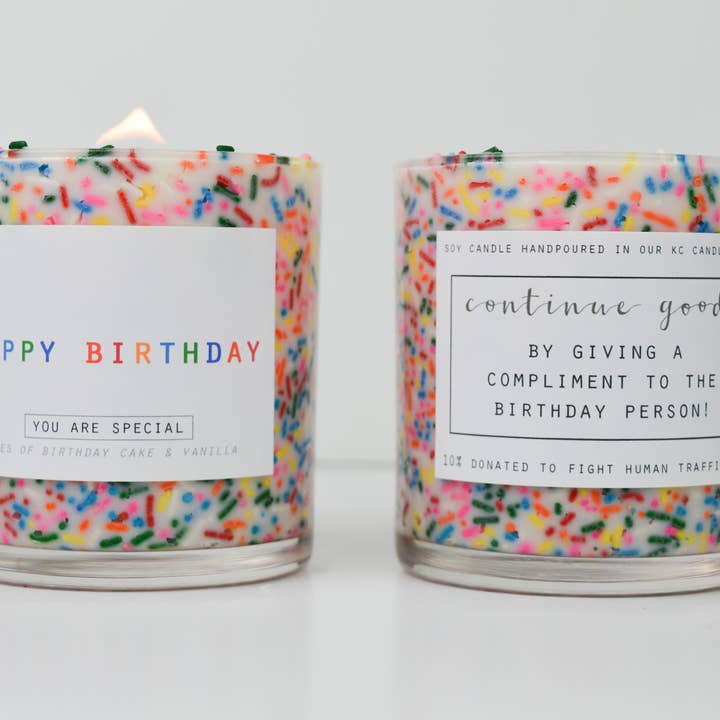 Continue Good - Wholesale Jar/Filled Candle - Happy Birthday Candle