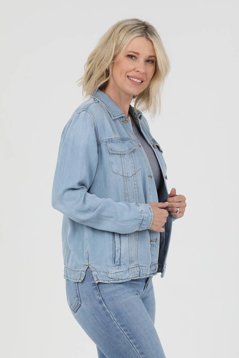Nostalgia - Wholesale Denim Jacket - Women's - NJ919-ASIS TENCEL DENIM JACKET15