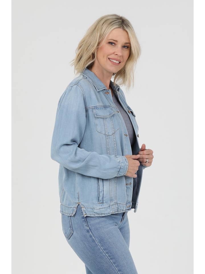 Nostalgia – Engroshandel Denimjakke - Dame – NJ919-ASIS TENCEL DENIM JAKKE15
