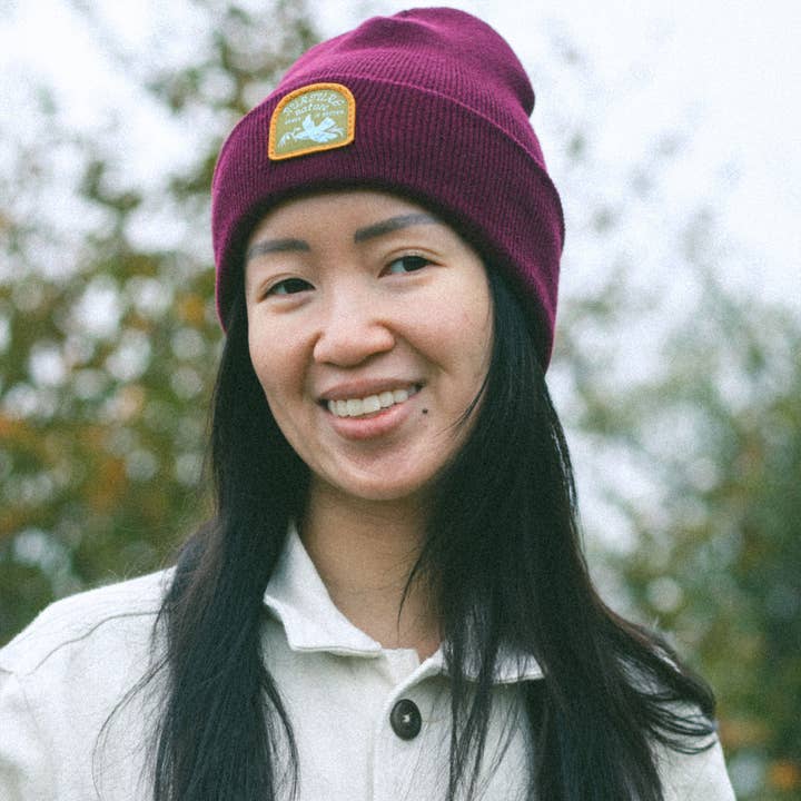 Nurture Nature Beanie (Maroon) for wholesale by Tender Loving Empire