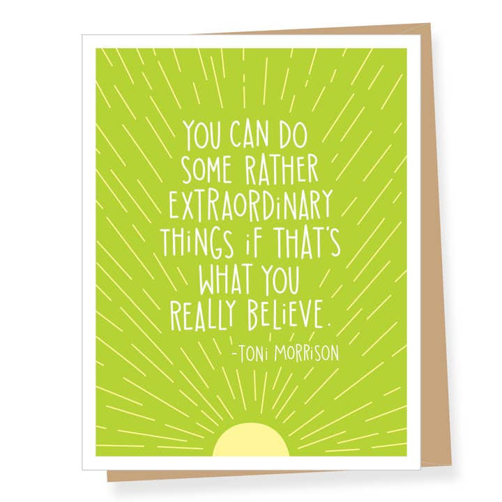 Apartment 2 Cards - Wholesale Graduation Card - Toni Morrison Quote Graduation Card