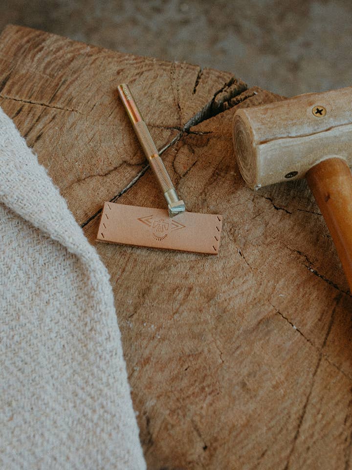 Leather Stamped Bandana Cuffs | Southwestern Inspired for wholesale by FastingHouse